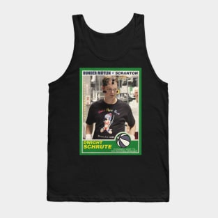 Dwight Schrute Basketball Trading Card Tank Top